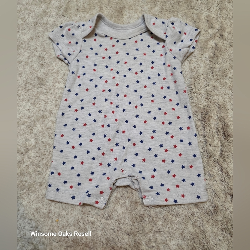 Star Pattern Baby Onesie